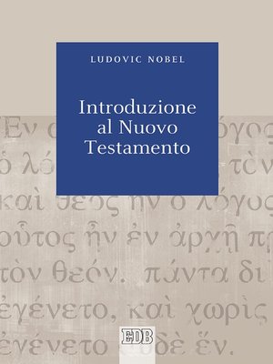 cover image of Introduzione al Nuovo Testamento